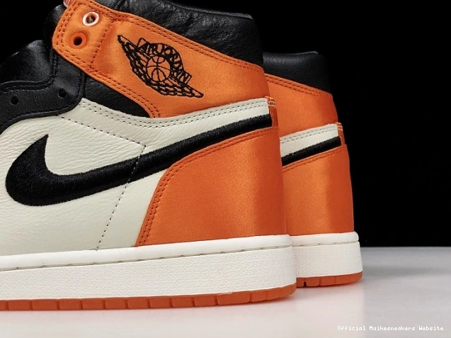 Official Maikesneakers Air 1 Backboard Jordan Satin Womens Retro AV3725-010 Shattered 0806